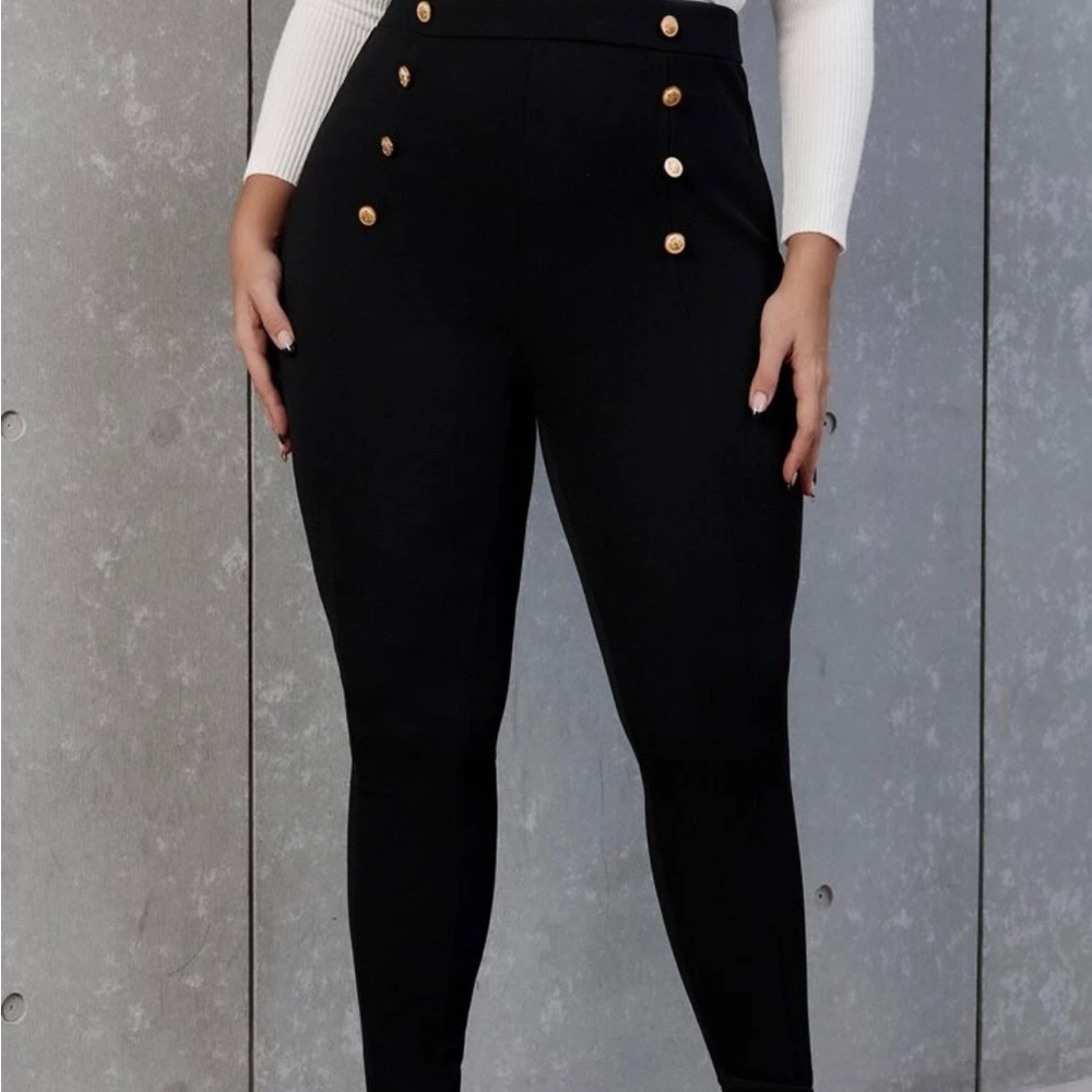 Shein Plus 14 Work Stretch Pants.